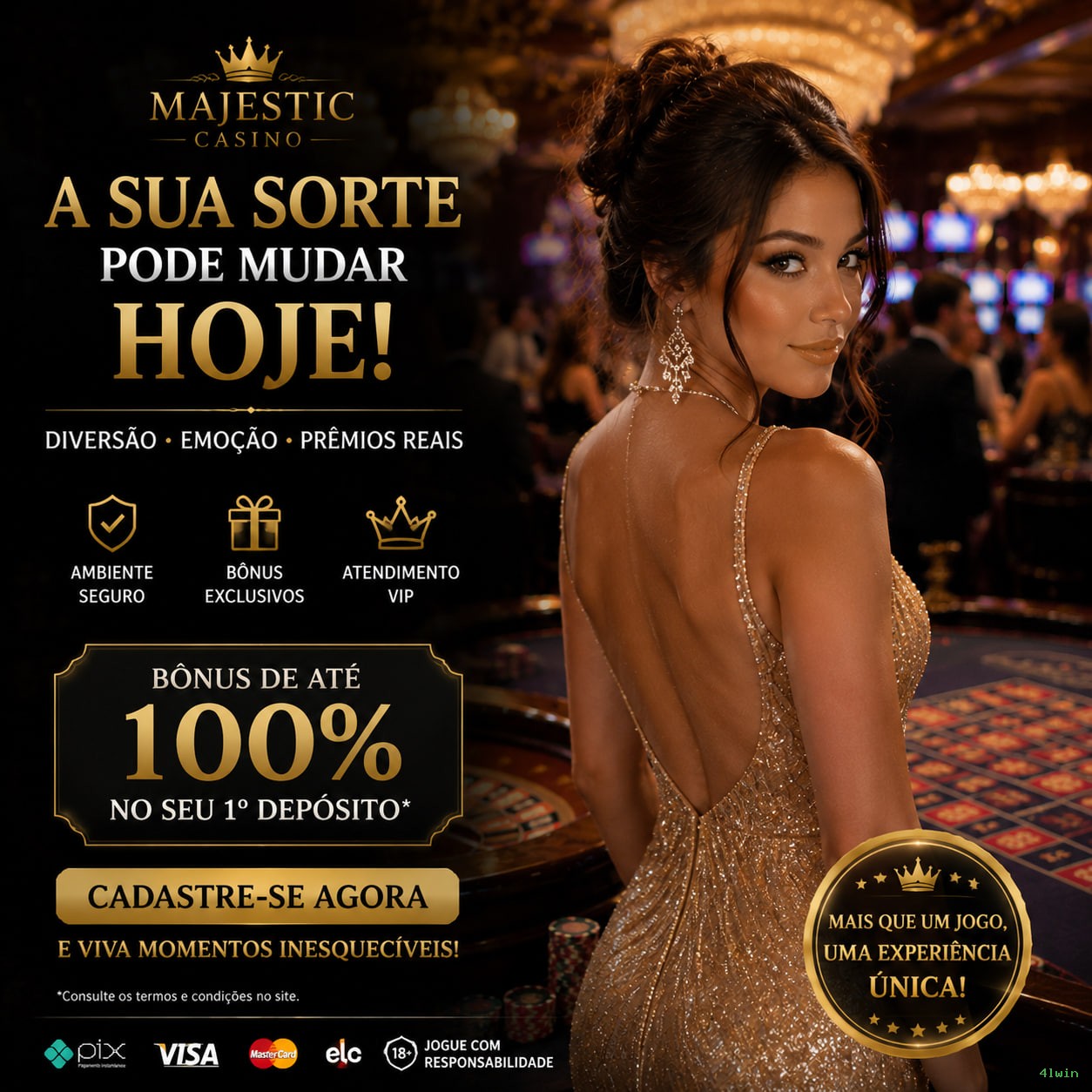 Apostas esportivas da 4lwin com odds competitivas
